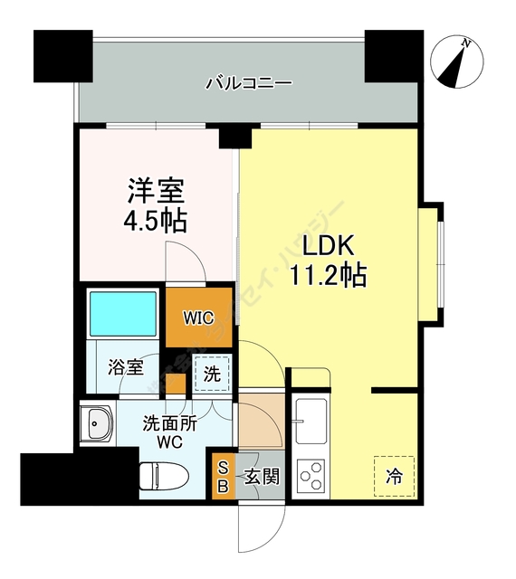 グラーサ白金高輪の間取り