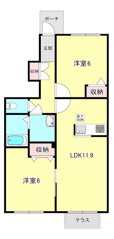 【シャーメゾン青地の間取り】