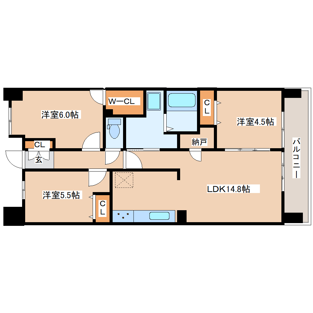 DRESSER新田東の間取り