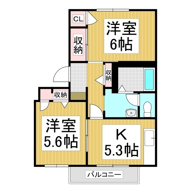 コーポリーブズの間取り