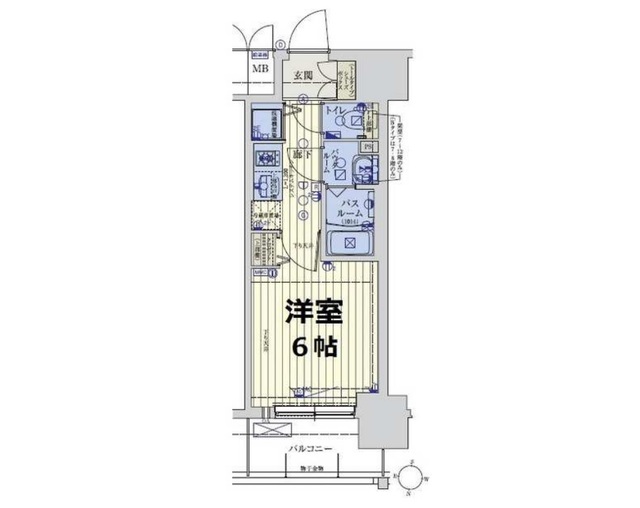 スワンズシティ大阪城ノースの間取り