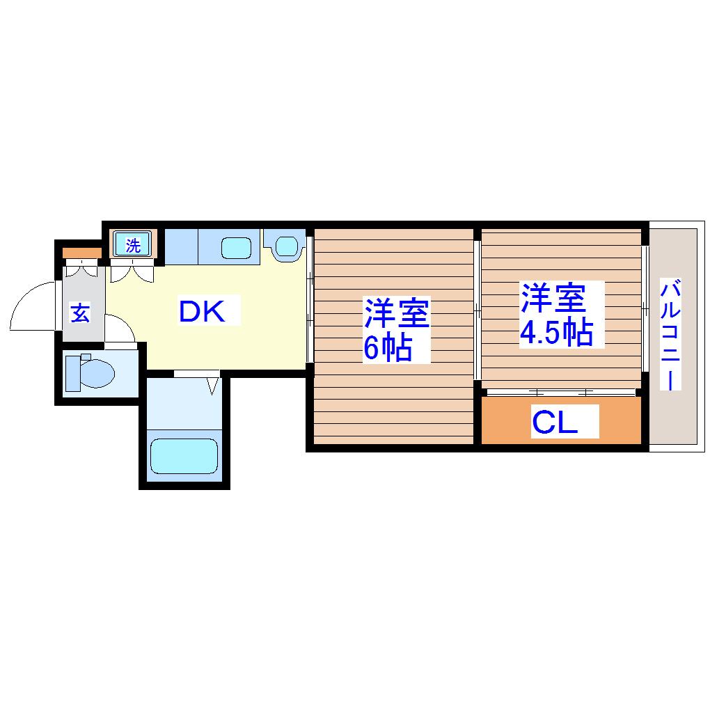 【アルデール南鍛冶町の間取り】