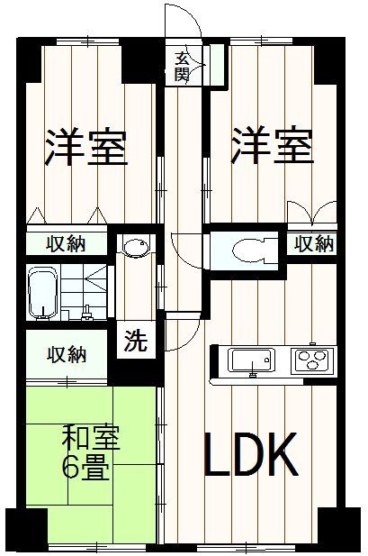 フォンテン２４の間取り