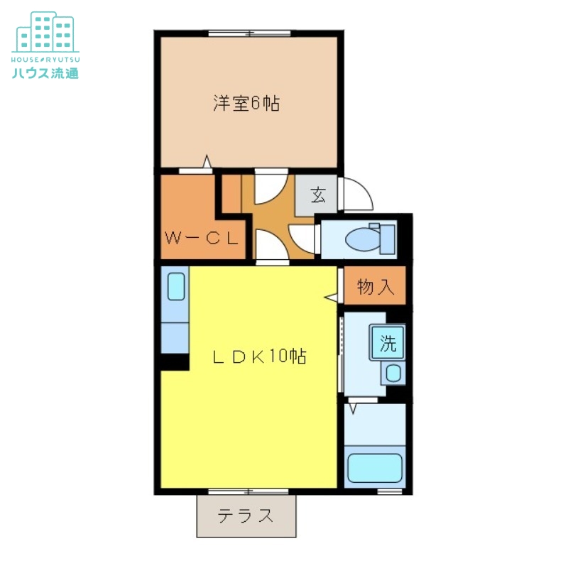 諫早市宗方町のアパートの間取り