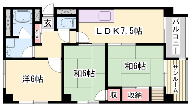 シャルムヒメゴーの間取り