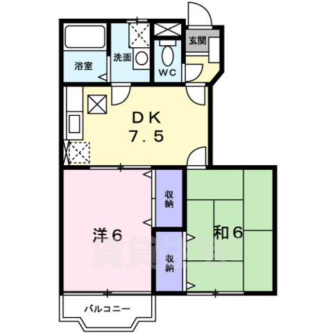 ガーデンハイツ モリイ2の間取り