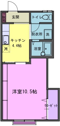 コーポアズールIの間取り