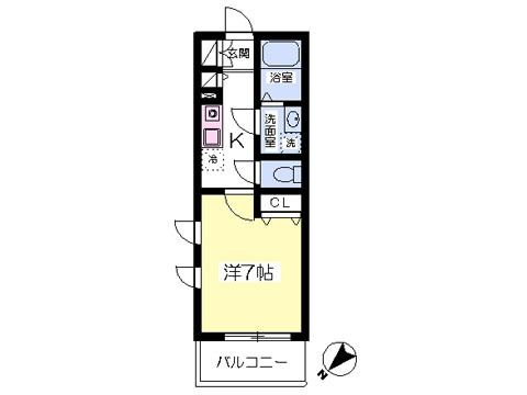 御殿場市新橋のマンションの間取り