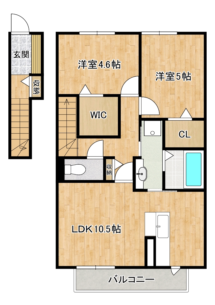 リッツハウスFUKUOKAの間取り