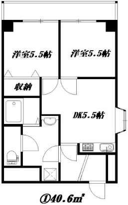 大阪市北区樋之口町のマンションの間取り