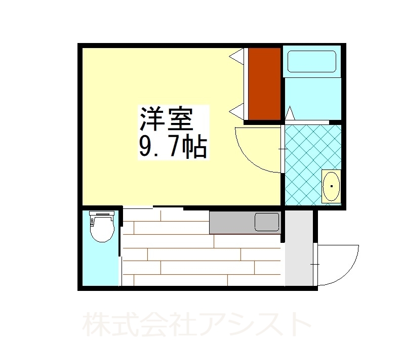 田川市大字川宮のアパートの間取り