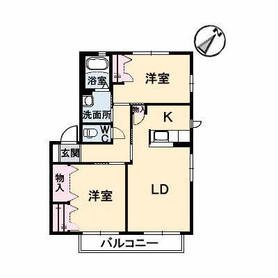 シャーメゾン洛陽　Ｂ棟の間取り