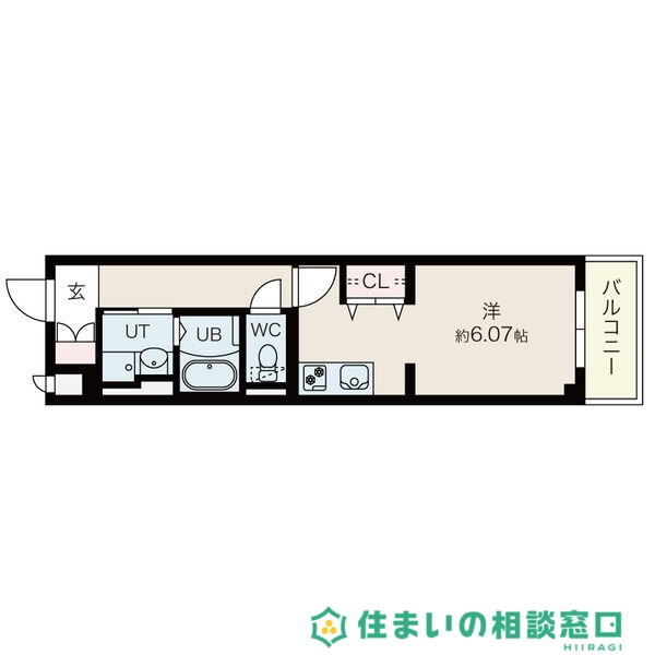 岡崎市柱町のマンションの間取り