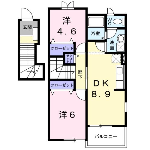 ジールＢの間取り