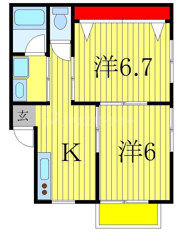 メゾンヒロの間取り