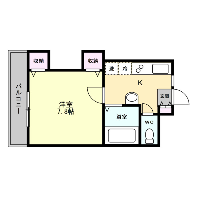 コンチネンタル安野屋の間取り