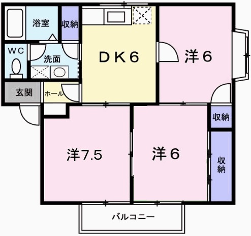 ハイツ渚の間取り