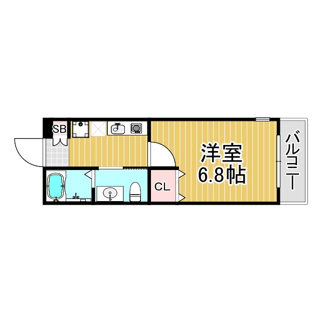 ダイドーメゾン阪神西宮駅前の間取り写真