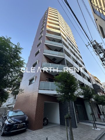 建物外観　★先端都市に相応しい14階建のスタイリッシュなデザイナーズ★