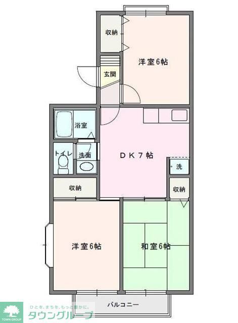 メゾン駒木Aの間取り写真
