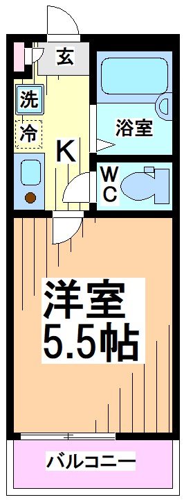 ＪＲ南武線 中野島駅 徒歩6分 3階建 築10年の間取り写真