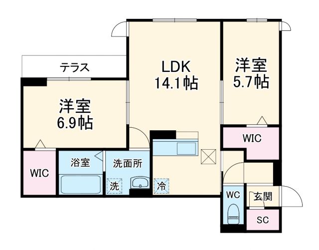 カーサ ミラの間取り写真