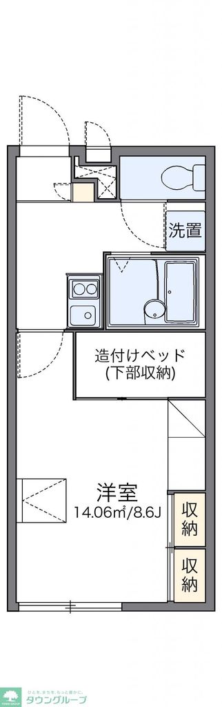 レオパレス柚の間取り写真