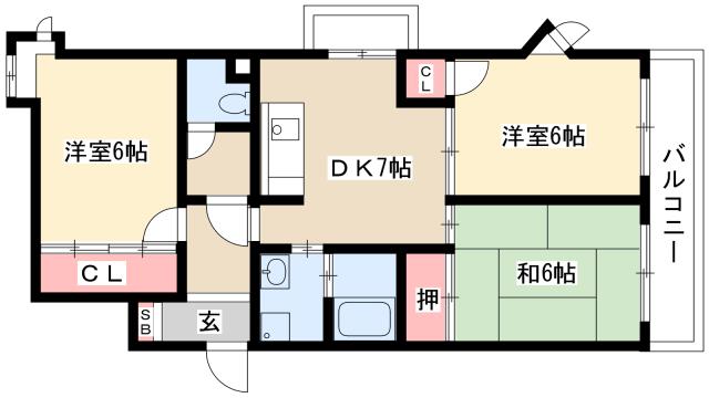 La Terrace星ヶ丘の間取り写真