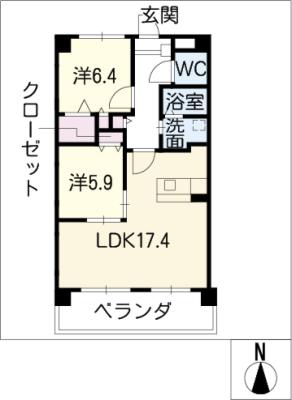 SOUTH FORTUNAの間取り写真