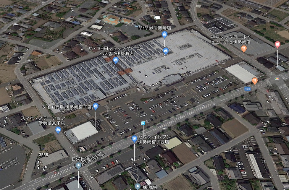 ショッピングセンター　ハイパーモールメルクス伊勢崎店（ショッピングセンター）まで592m