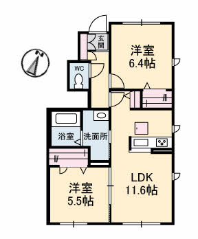 【プロヌーブ郡家の間取り】