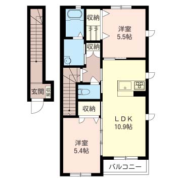 ボヌールシュシュIの間取り