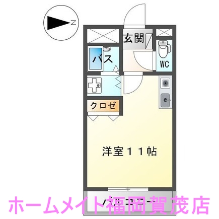 地下鉄七隈線 梅林駅 徒歩6分 2階建 築28年の間取り写真
