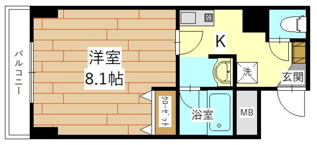 グランディール壱番館の間取り