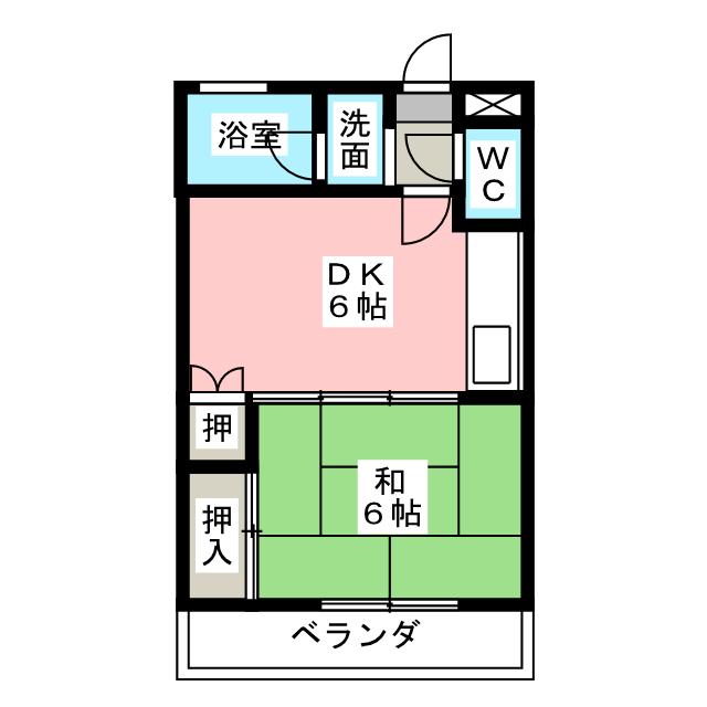 サンハイツ五才美の間取り