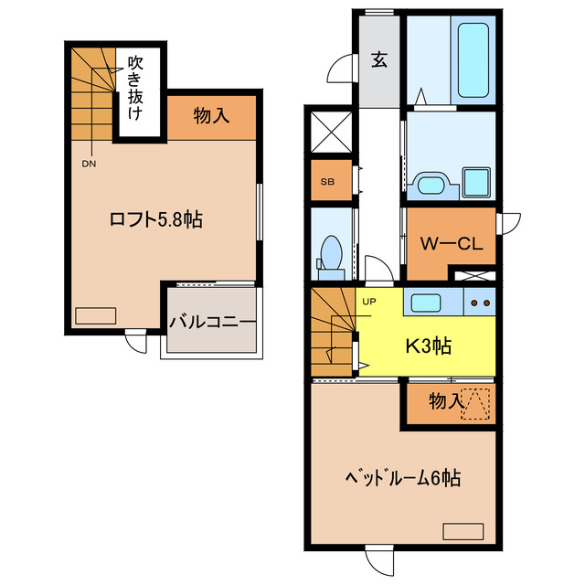 elm -D-の間取り