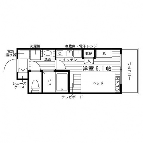 学生会館 Uni E’meal 金沢工大前１[食事付き]の間取り