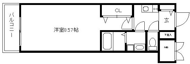 レジディア京都駅前の間取り