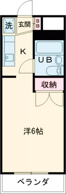 多摩市中沢のマンションの間取り