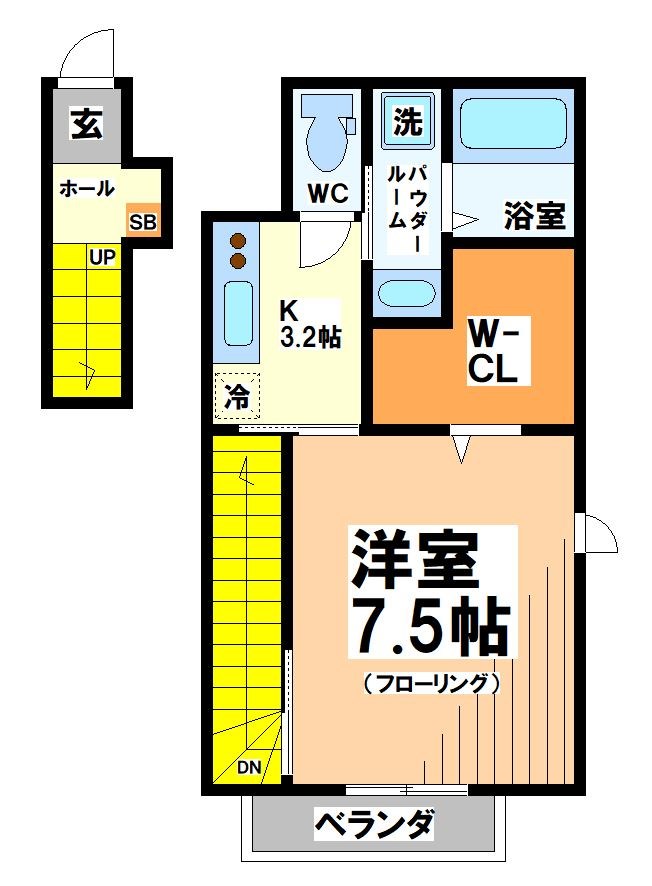 東京都杉並区梅里１（アパート）の賃貸物件の間取り