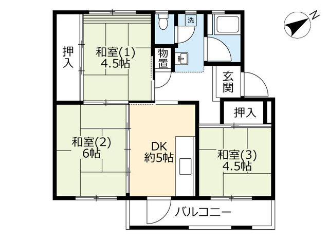 ＵＲ西大和片岡台の間取り