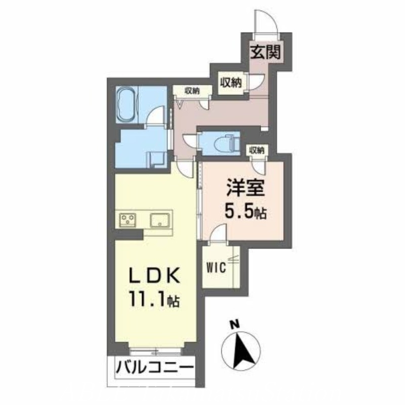 高松市木太町のマンションの間取り