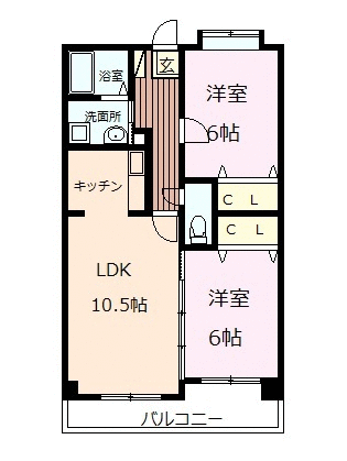 ジェラール大津の間取り