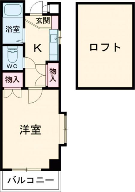 福岡市博多区東光のマンションの間取り