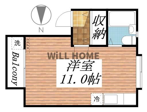 和歌山市栄谷のマンションの間取り