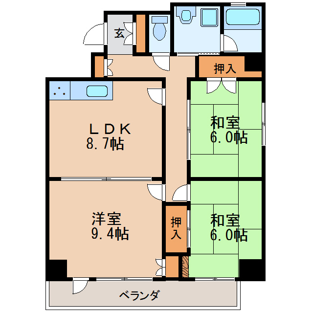 シティコーポ代官の間取り