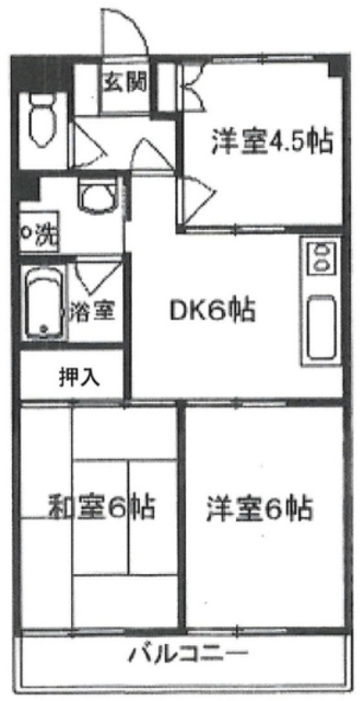 エレガンス所沢の間取り