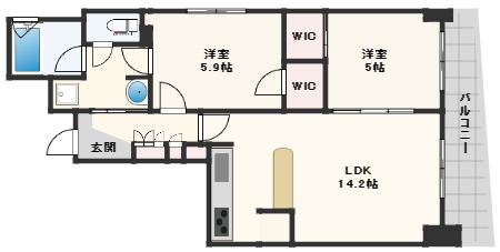 エステムプラザ梅田EASTの間取り