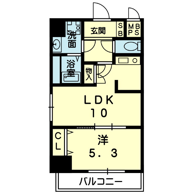 サンライズ水前寺の間取り