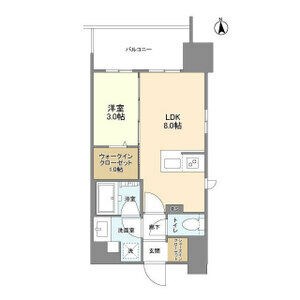 【名古屋市中区栄のマンションの間取り】